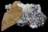 Calcite, Sphalerite, Fluorite & Celestine (Celestite) Association - Tennessee #89702-2